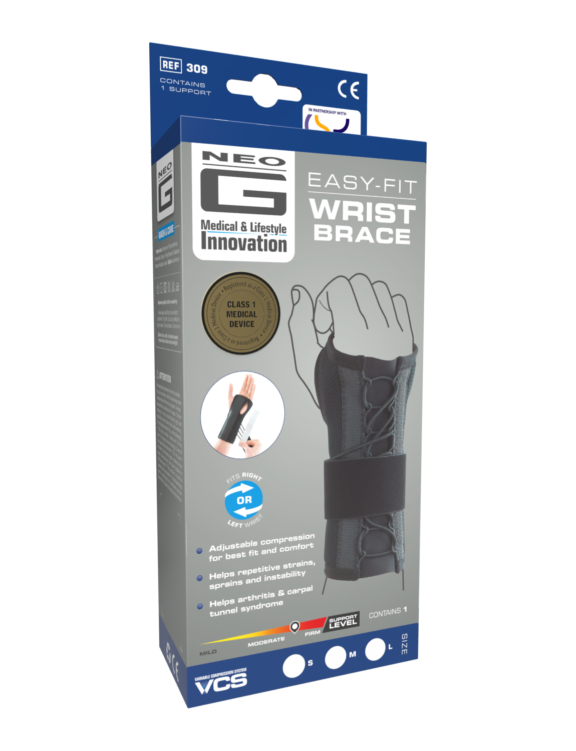  Neo G  Easy-Fit Wrist Brace box