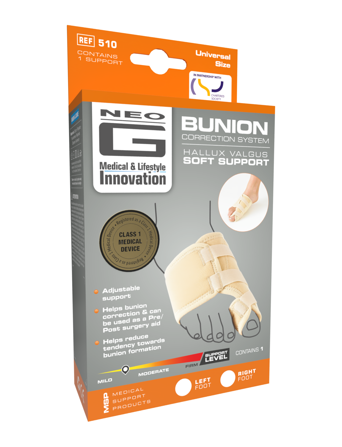 Neo G Bunion - Hallux Valgus Soft Support box