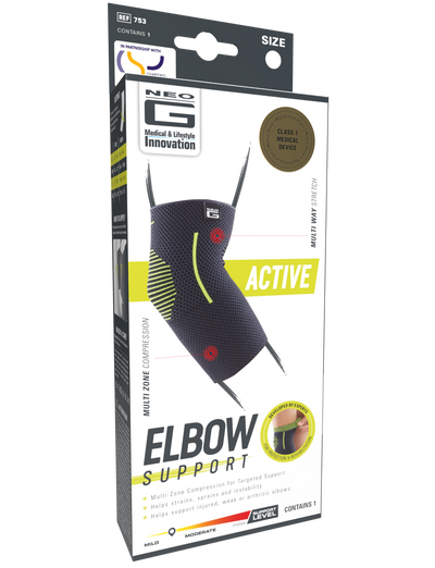 Neo G Active Elbow Support box