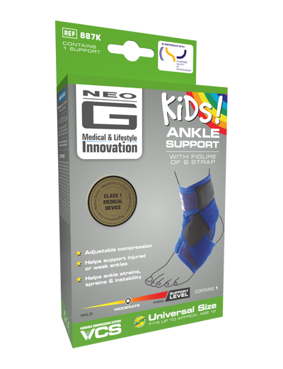 Kids Ankle Support with Figure of 8 Strap Box