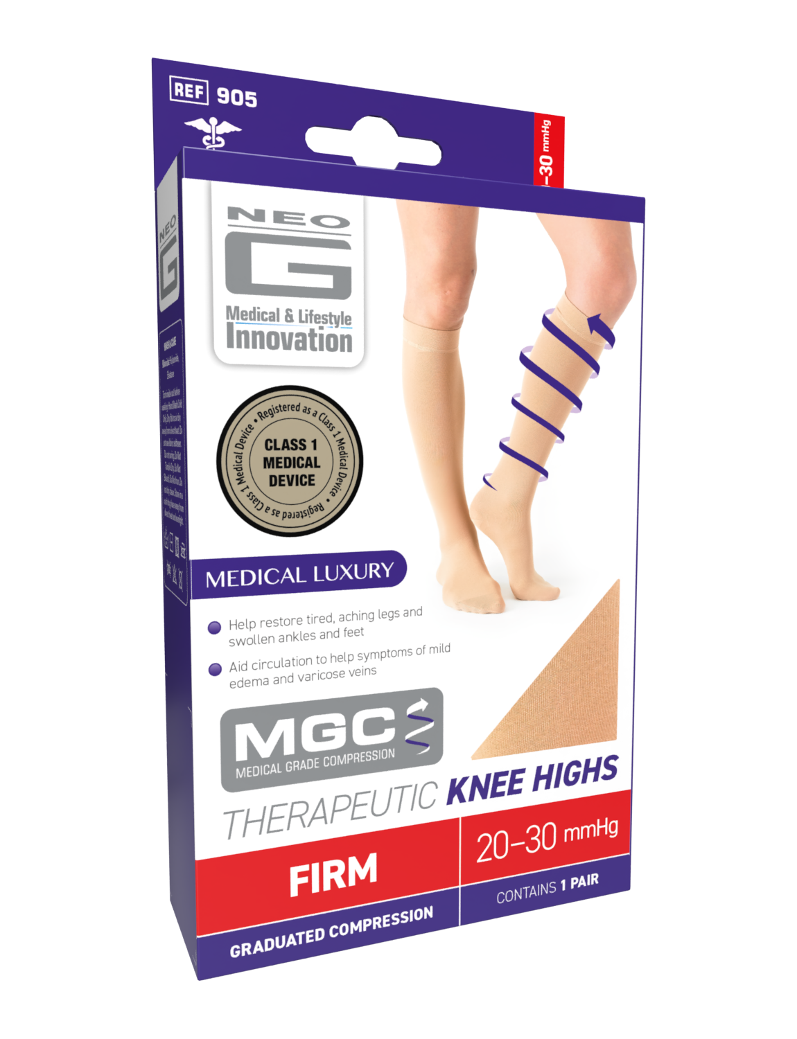 Neo G Therapeutic Knee Highs (Open Toe) box