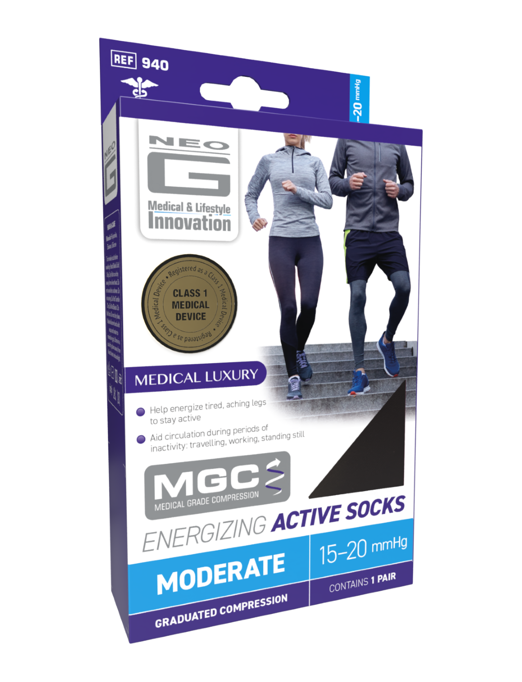 Neo G Energizing Active Socks box