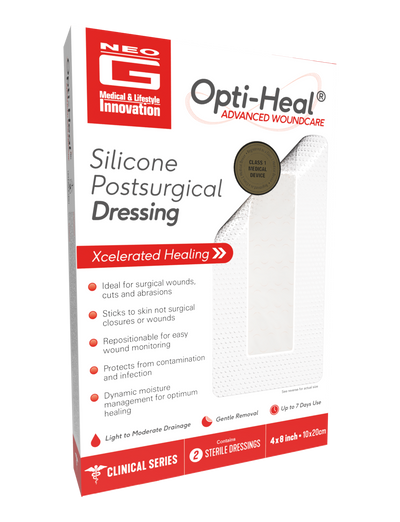 Neo G Silicone Postsurgical Dressing box