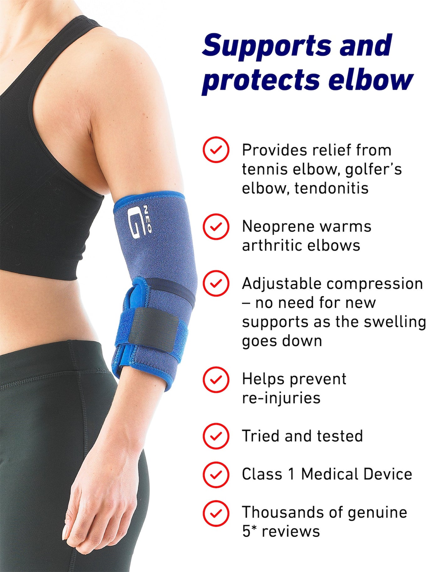 Elbow Brace - BodyGuard™ Compression Elbow Brace