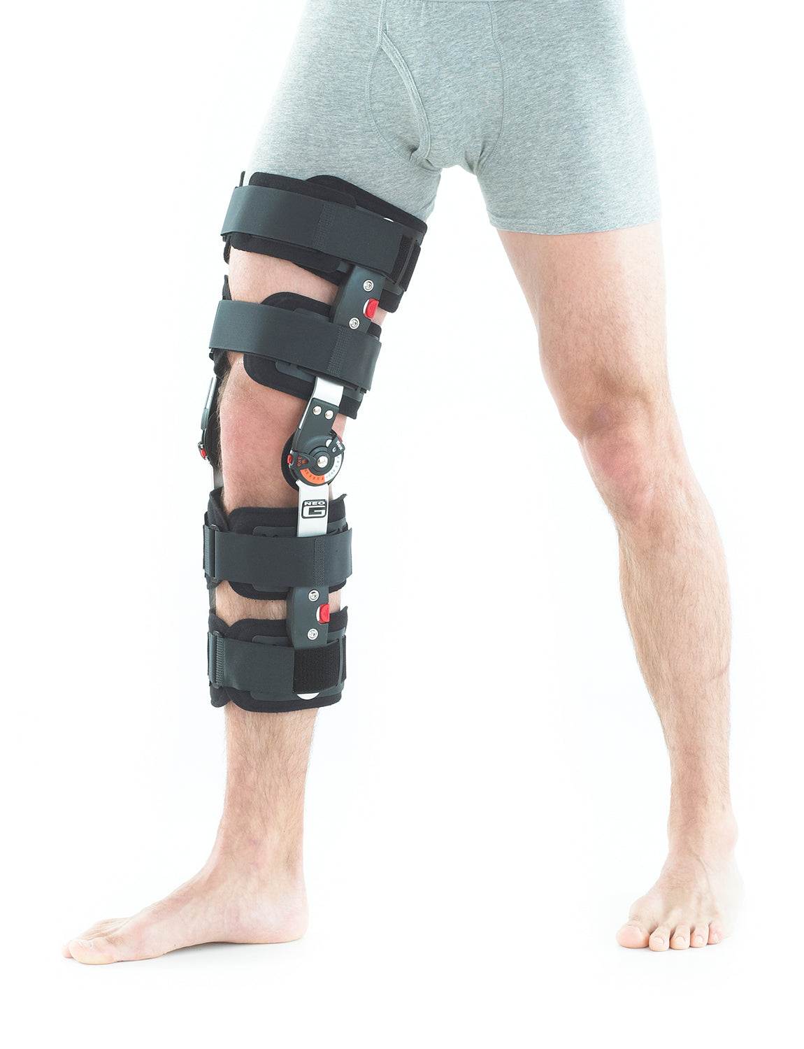 Post Op Knee Brace, Knee Immobilizer Hinged Aluminum Alloy Frame For PCL 