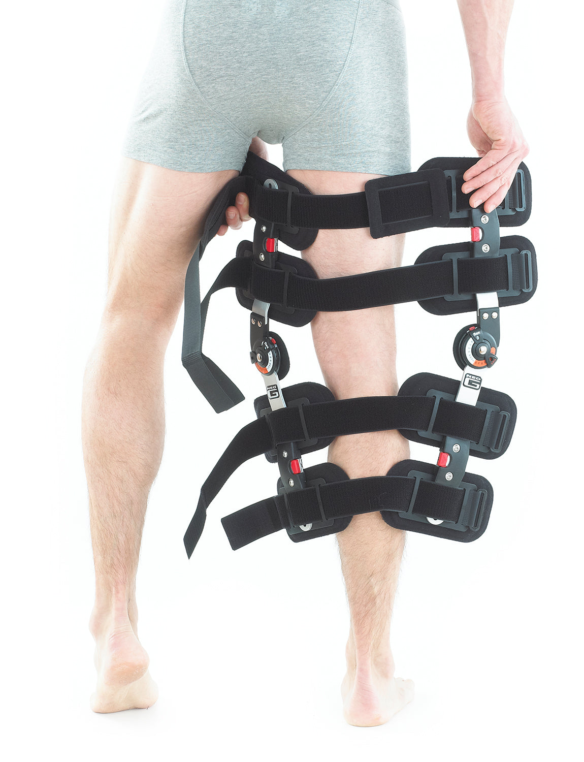 Knee Knee Brace Support After Surgery Stock Photo 1502492582