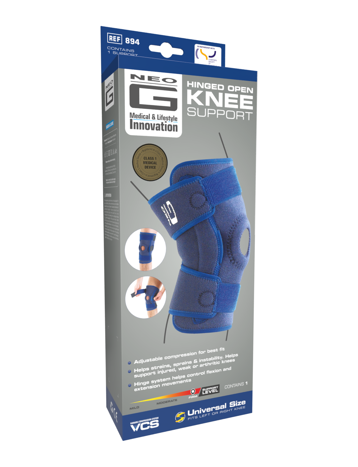 Safe-T-Sport® Neoprene Wrap-Around Hinged Knee Support – Thera Tek USA (PT  United)